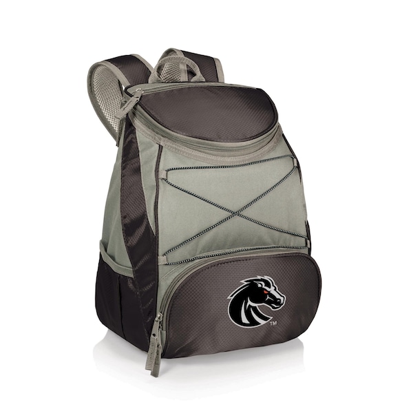 Picnic Time Family Of Brands NCAA Boise State Broncos PTX Backpack CoolerBlack with Gray Accents 633-00-175-704-0 - main