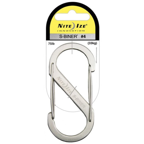 Nite Ize 3.5" L, Stainless Steel, Black SB4-03-01 - main