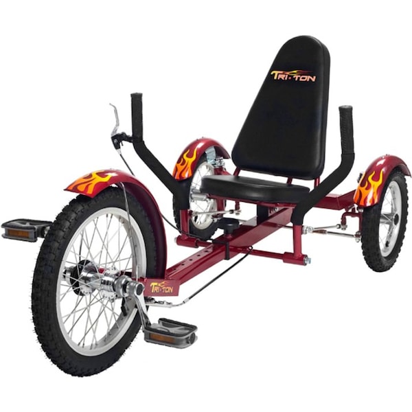 Triton Tri-001R Ultimate Three-Wheeled Cruiser - Red Tri-001R - main