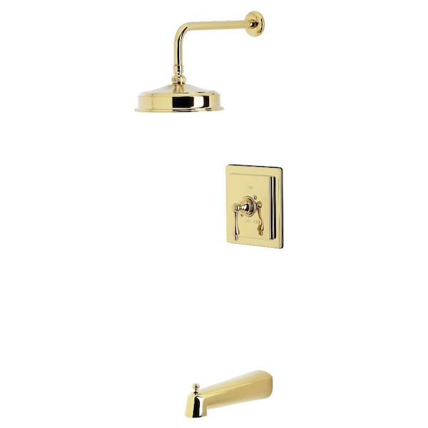 Kingston Brass Single-Handle Pressure Balanced Tub and Shower Faucet, Polished Brass KB5892AL - main