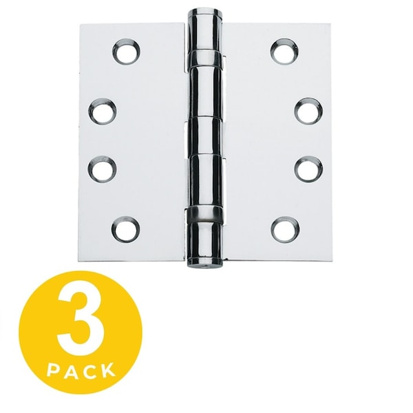 Global Door Controls 4.5 in Leaf W x 4.5 in Leaf H, Chrome CP4545BB-26-3 - main