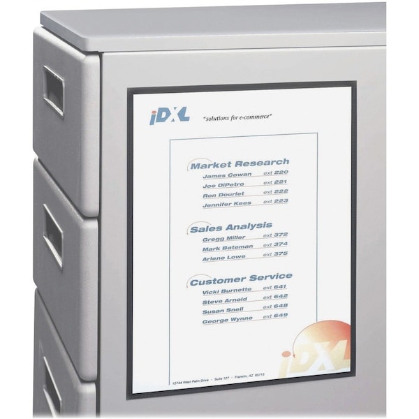 C-Line Products Cubicle Keepers Display Pockets for Metal Surfaces, 8.5'' x 11'', 2PK 37911 - main