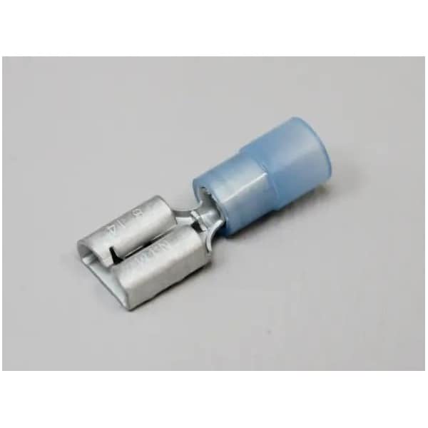 Nichifu Half-Insulated Disconnect Terminals, Extra Copper Sleeve, Female, AWG 14 TMDEN 630820-F-BCL - main