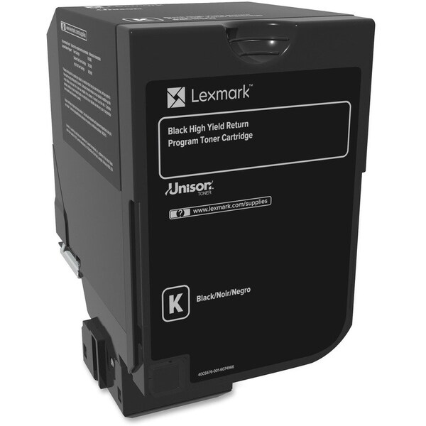 Lexmark CX725 High Yield Black Return Program Toner Cartridge 25,000 Yield 84C1HK0 - main