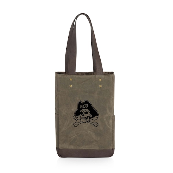 Picnic Time Family Of Brands NCAA East Carolina Pirates 2 Bottle Insulated Wine Bag 536-02-140-874-0 - main