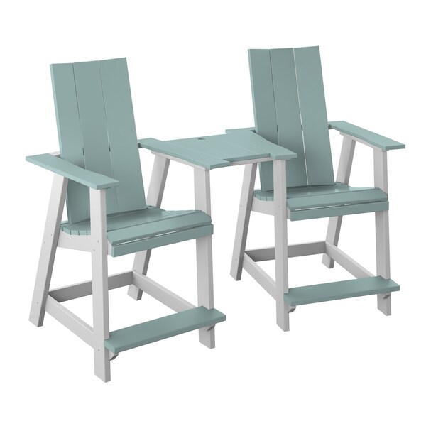 Polybird MODERN TETE-A-TETE SAGE AND WHITE POLYBIRD P68 - main