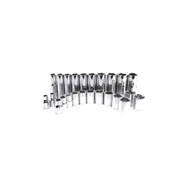 K-Tool International 3/8" Drive, 18mm Metric Socket, 6 Points, Standard 6Pt, Chrome Socket 18mm, 3/8"Dr KTI-27118 - main