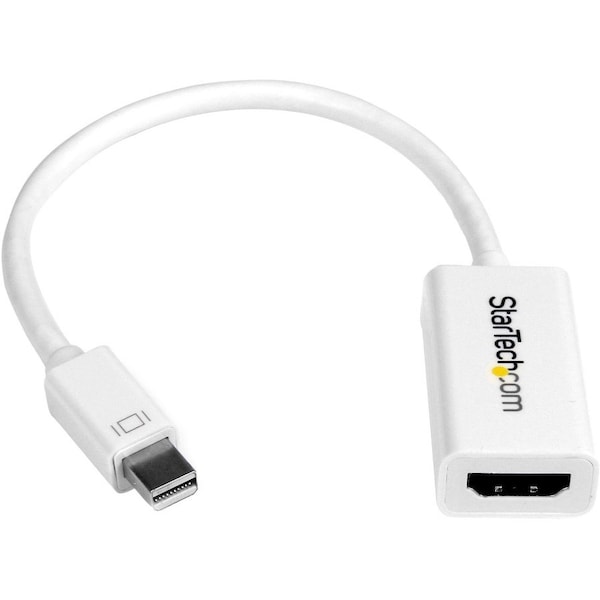 Startech.Com mDP to HDMI Adapter White - 4K Active MDP2HD4KSW - main