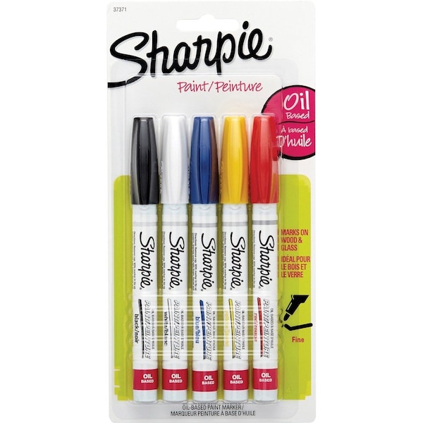 Sharpie Liquid Paint Marker, Multicolor, Metal, PK5 37371PP - main