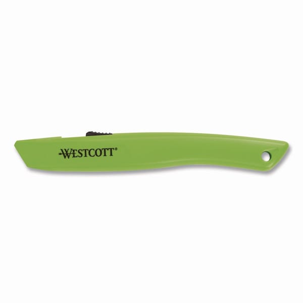 Westcott Full-Size Safety Cutter, ABS Handle, Green, 12PK 659 - main