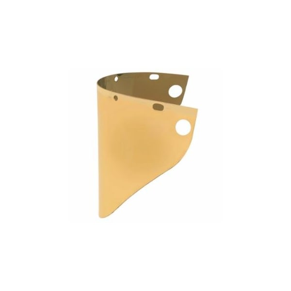 Honeywell Fibre-Metal High Performance Faceshield Window, Uncoated, Gold, Extended View, 19 in L x 9-3/4 in H 280-4199GDTVGY - main