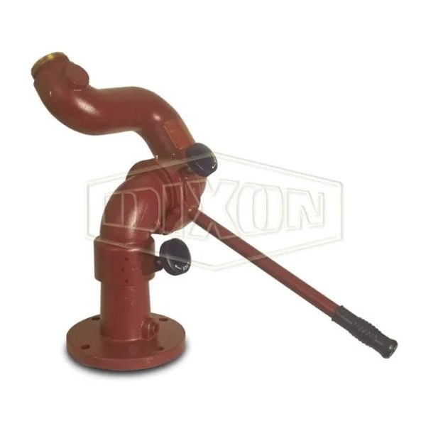 Dixon Omega Fire Fitting Monitor, 2-1/2 x 3 in, Male NST NH x Flange, Brass, Domestic AK3526-300FL - main