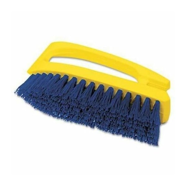 Rubbermaid Commercial Brush, Scrub, Hndl, Iron, 6 in 1 Ea, 6" L Brush, Navy (or Navy Blue), Plastic 6482COB - main