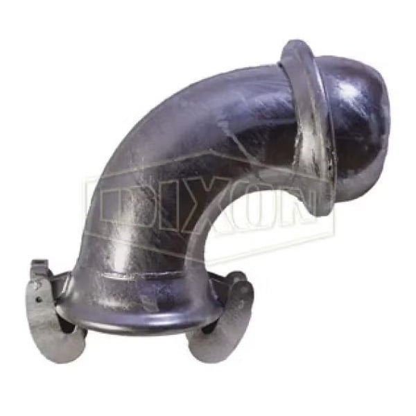 Dixon Type A Quick Connect Elbow, 12 in Nominal, MNPT x FNPT, Steel, Domestic EL21512-90 - main
