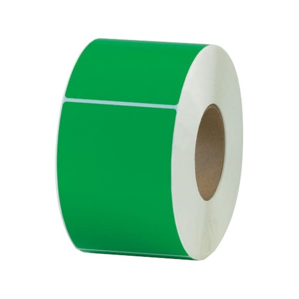 Partners Brand Thermal Transfer Labels, 4" x 6", Dark Green, PK4 THL130DN - main