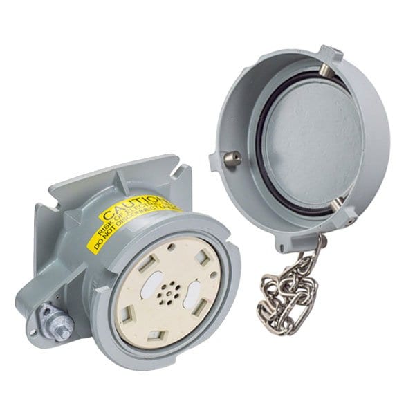 Meltric PFQ300 RECEPTACLE METAL GRAY SIZE F IP 66/67 3P+G 300 A 480 VAC 60 Hz +8 AUX 47-34043 - main