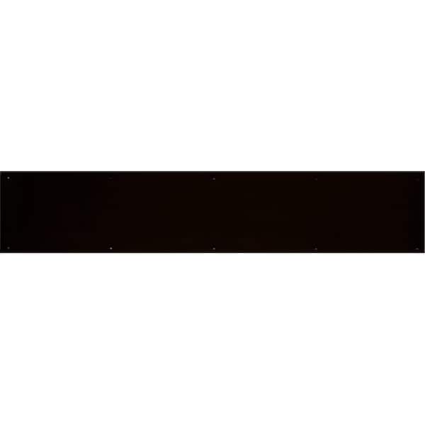 Brass Accents 8 in. x 40 in. Kick Plate Dark Bronze Aluminum Magnetic Mount A09-P0840-DBMAG - main