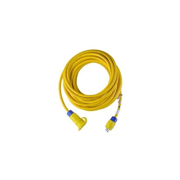 Ericson SOW Extension Cord, 12 AWG, Indoor/Outdoor, 12/3, 1 Outlets, L7-30C, Yellow, L7-30P, 25 ft 2514PW123A - main