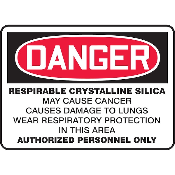 Accuform Danger Sign, 7" HX10" W, 0.040" Thick MCAW047VA - main