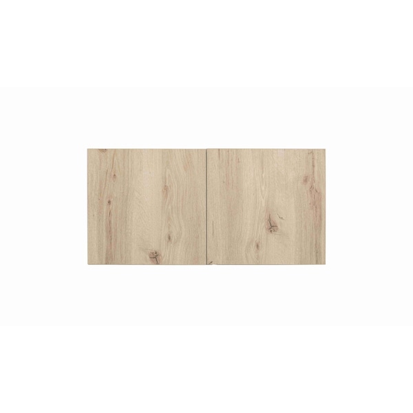 Cambridge Radiance 36in Wx24in Dx18in H Ready to Assemble Slab Wall Bridge Kitchen Cabinet in Light Oak SA-W361824-LO-KIT - main