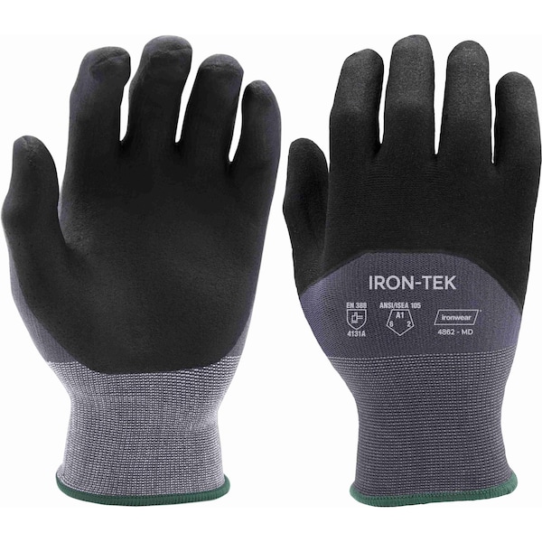 Ironwear Iron-Tek 3/4-Dip 15-Gauge Gloves w/ Smooth Palm Finish Medium 4862-MD - main