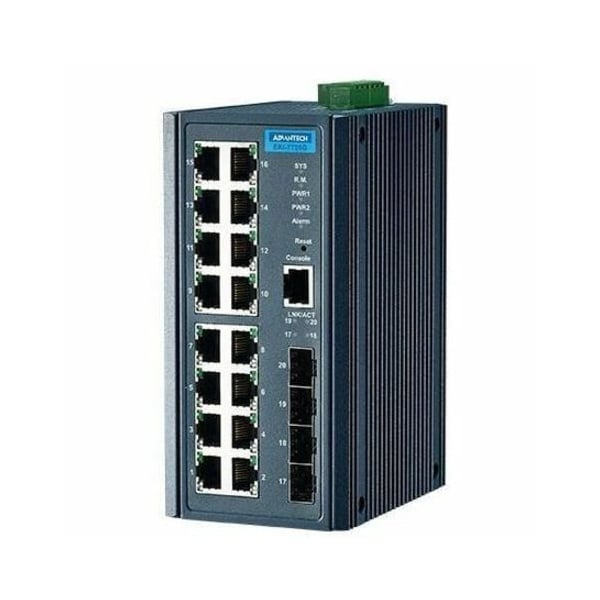 Advantech 16G+4SFP Port Managed Ethernet Switch EKI-7720G-4F-BE - main