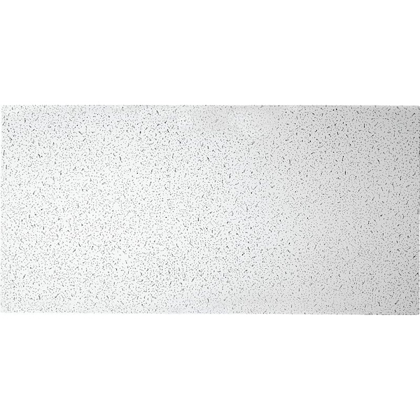 Usg PLATEAU Series Ceiling Panel, 4 ft L, 2 ft W, 9/16 in Thick, Mineral Fiber, White, 8PK 725 - main