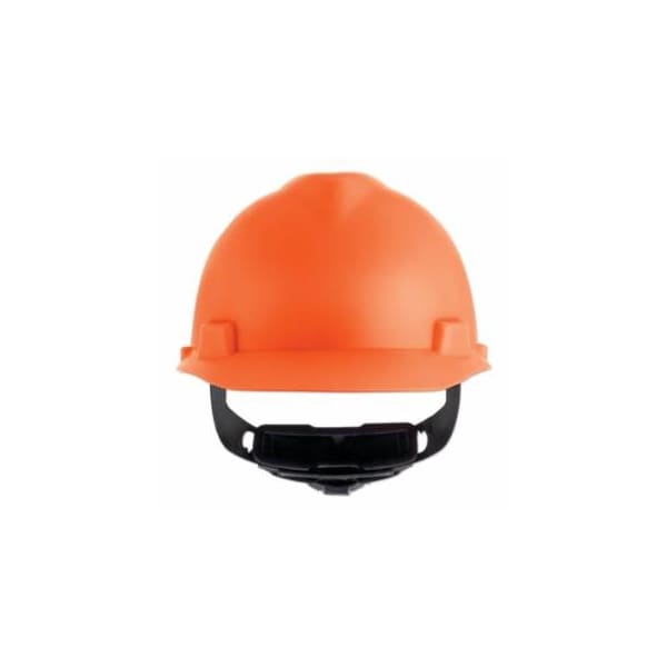 Msa Safety V-Gard Cap-Style Hard Hat with Fas-Trac III Suspension, Matte, Hi-Viz Orange 454-10203089 - main