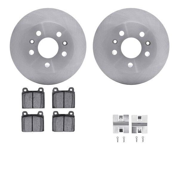 Dynamic Friction Co DFC Brake Rotor with 5000 Brake Pads and Hardware Kit 6512-74393 - main