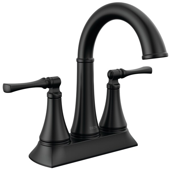 Delta Archdale Two Handle Centerset Bathroom Faucet In Matte Black 25798LF-BL - main