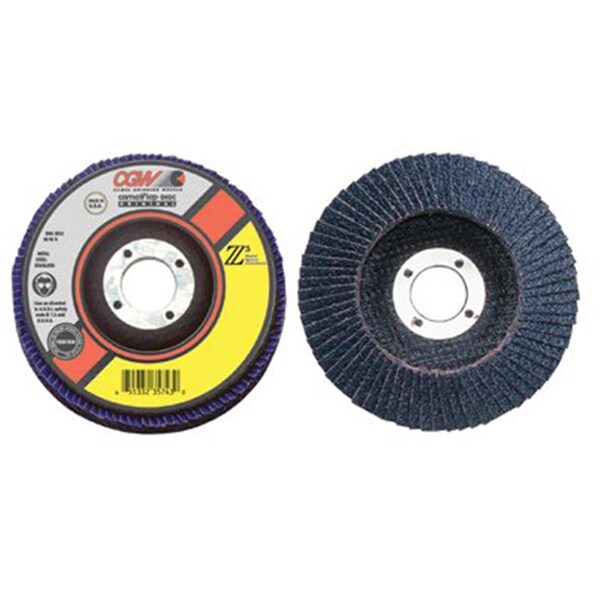 Cgw Abrasives 4-1-2X7-8 Z3-60 T27 Xl100 Pct. Za Flap Disc CG389172 - main