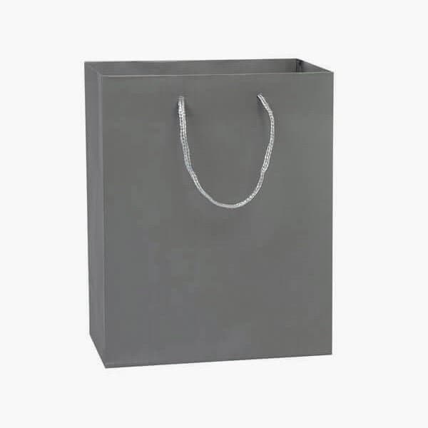 Nashville Wraps Gray Matte Gift Bags, Cub 8x4x10, 10PK MTCMGY - main