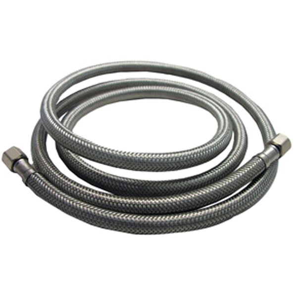 Westlake Pipe & Fittings 1/4''x1/4''x12'' Length Braided Supply Ice Maker Connector Hose 10-0944 - main