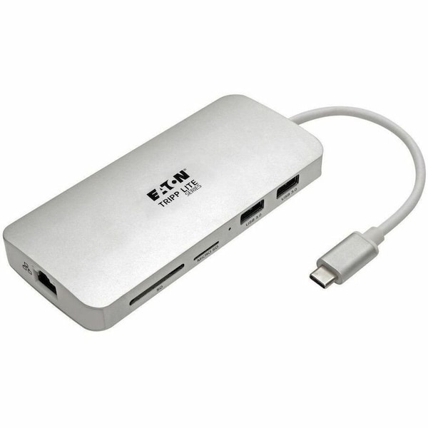 Tripp Lite USB C Docking Station 4k w/USB Hub HDMI SD/Micro SD Gbe Charging U442-DOCK11-S - main