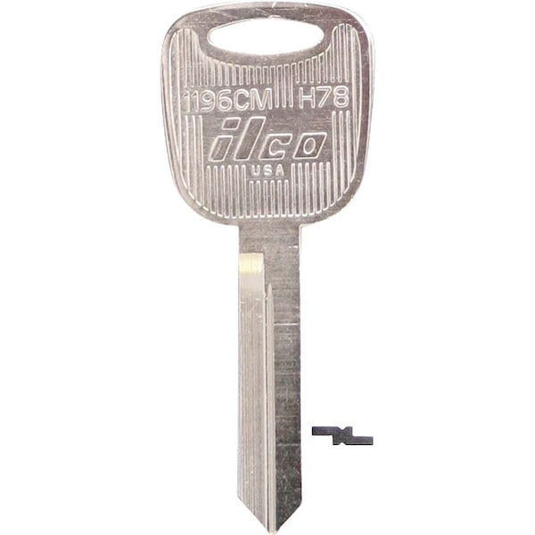 Kaba Ilco Ford Nickel Plated Automotive Key, H78 / 1196CM, 10PK AL01630042 - main