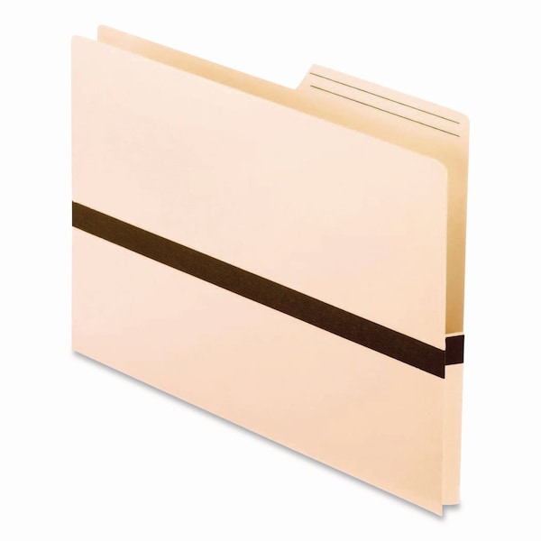Pendaflex Drop Front Reinforced File Pocket, 1" Expansion, Letter Size, Manilla/Brown, 50PK 15135 - main