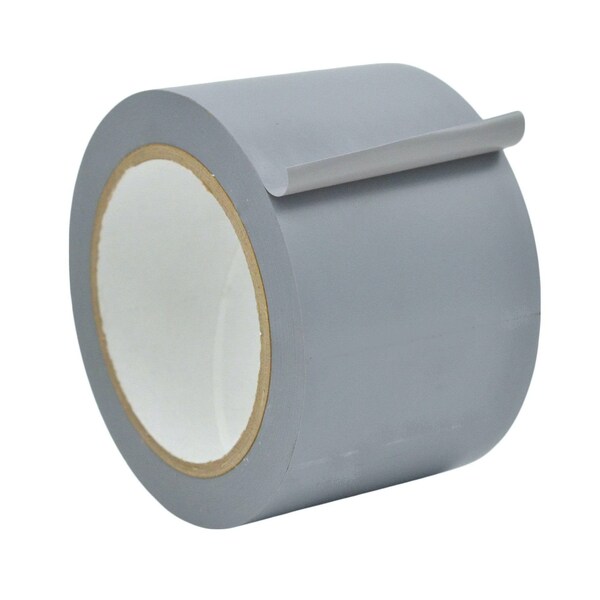 Wod Tape PVC, Gray, 3 inch (72mm) W., 6 mil Thickness, 16 PK WOD VTC606-03000-16-60-GRA - main