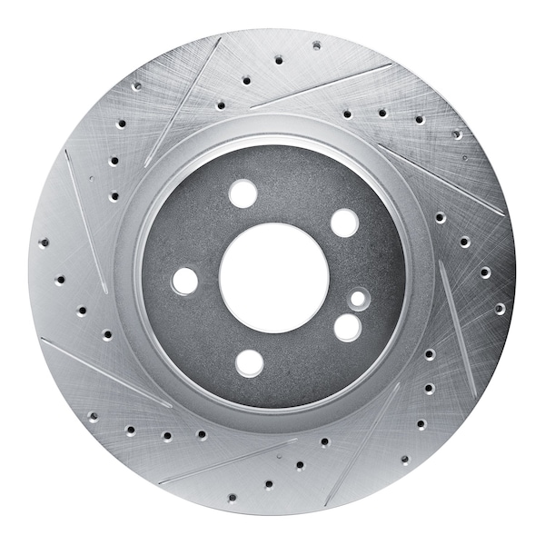 Dynamic Friction Co DFC Brake Rotor - Drilled and Slotted - Silver 631-63183L - main