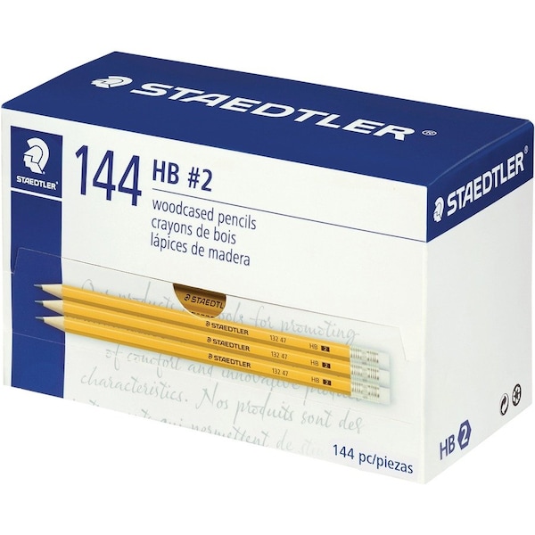 Staedtler Pencil, Preshrpnd, No 2Hb, PK144 13247C144ATH - main