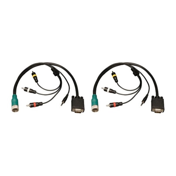 Tripp Lite Easy Pull Connector, RCA, VGA, M/M, 3.5mm EZA-VGACSAM-2 - main