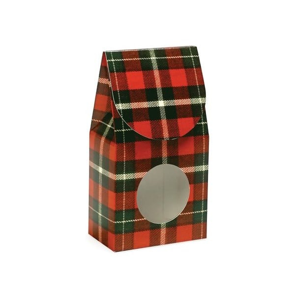 Nashville Wraps Christmas Plaid Gourmet Window Box, Small 3.5x1.75x6.5, 6PK GWCP - main