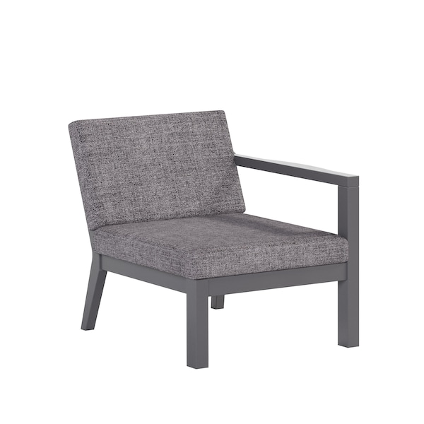Polybird BREEZE DEEP SEAT SECTIONAL PIECE LEFT CHAIR CHARCOAL POLYBIRD P101-CH-CASL - main