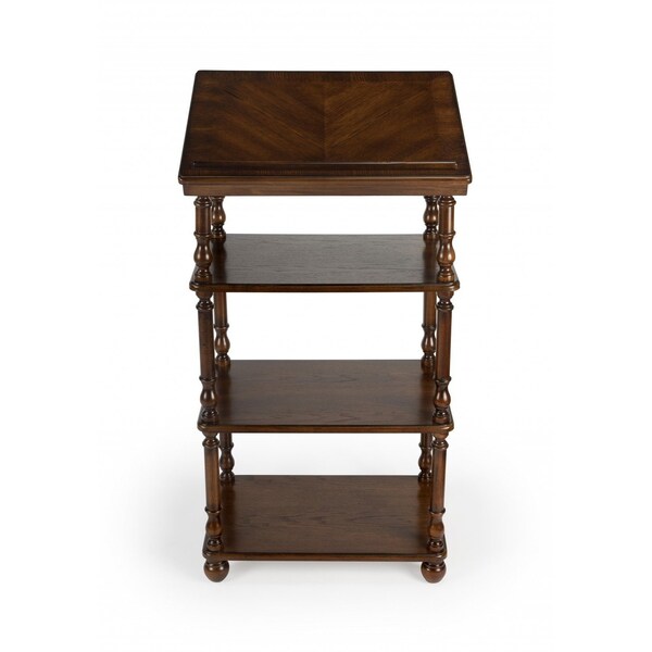 Homeroots 24" Brown Standing Desk 389446 - main