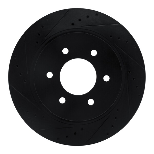 Dynamic Friction Co DFC Brake Rotor - Drilled and Slotted - Black 633-67108L - main