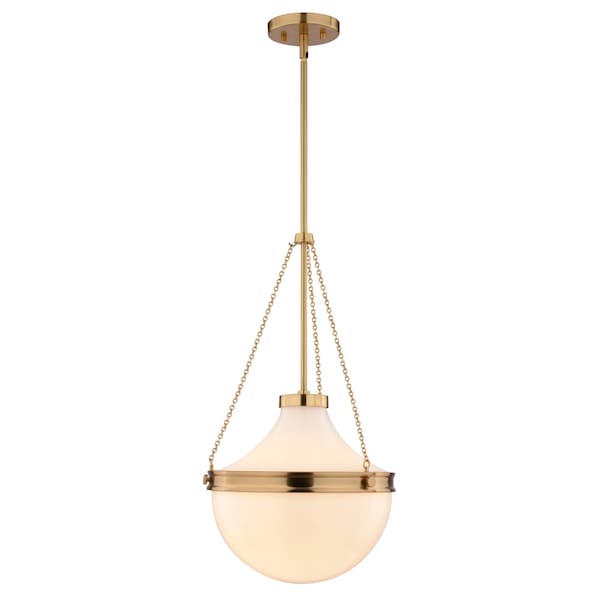 Vaxcel Lincoln 1-Light Pendant, Brass P0448 - main