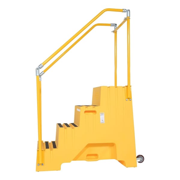Vestil Polyethylene Step Stool, Yellow, 1 Step, 1 Steps, 11.75 Overall Height, Polyethylene, Yellow VST-1-Y - main