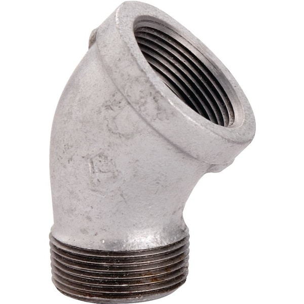 Prosource Exclusively Orgill Street Pipe Elbow, 12 in, Threaded, 45 deg Angle, SCH 40 Schedule PPG121-15 - main
