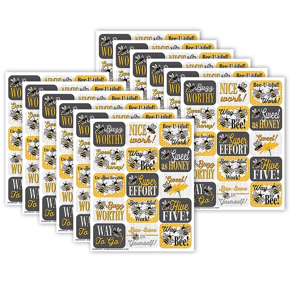 Eureka The Hive Success Stickers, 120-Piece Set, 12PK 655093 - main