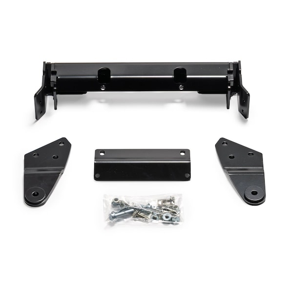 Warn Winch Mount For ProVantage II Snow Plow System, Front Kit, Powder Coated, Black 111470 - main