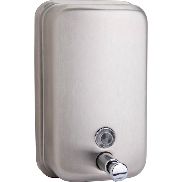 Genuine Joe Liquid/Lotion Soap Dispenser - Manual - 31.50 oz - Stainless Steel - 1 Each GJO02201 - main